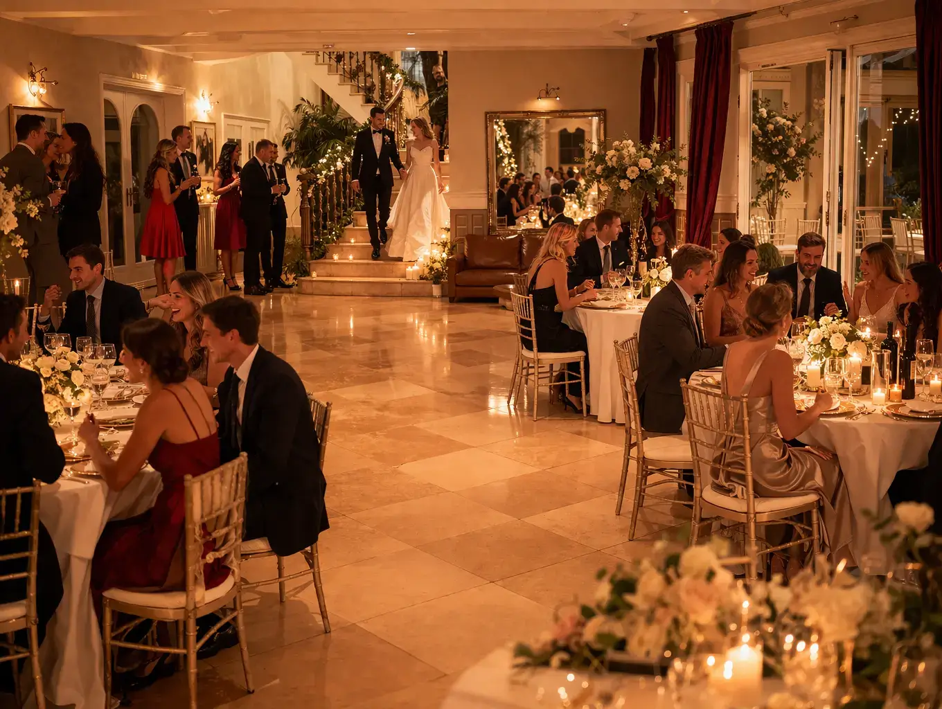 Luksusowa sala weselna w Łodzi w Rezydencji Woskowej – eleganckie wnętrza